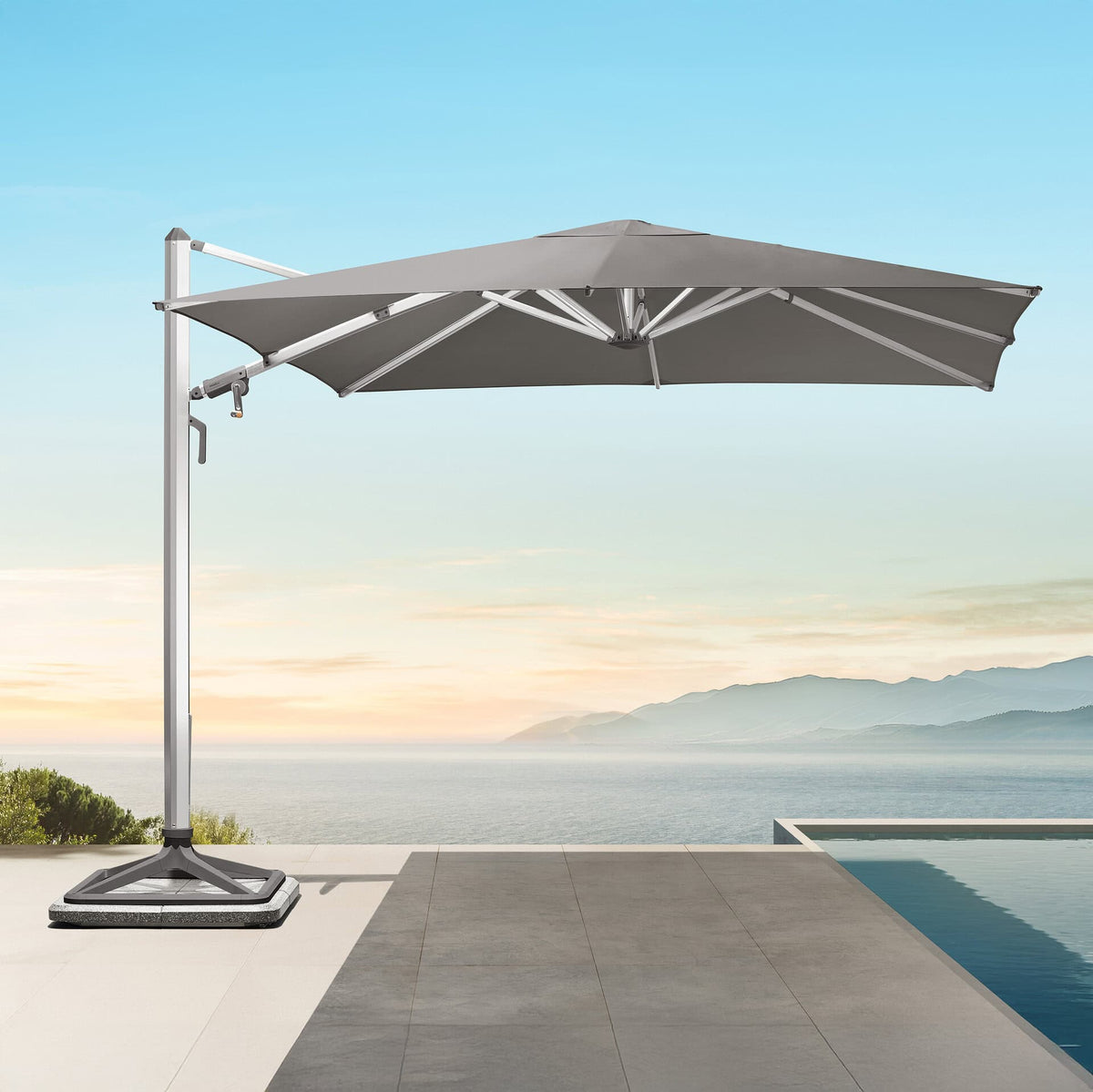 Levia Parasol – 300x300cm – Grijs