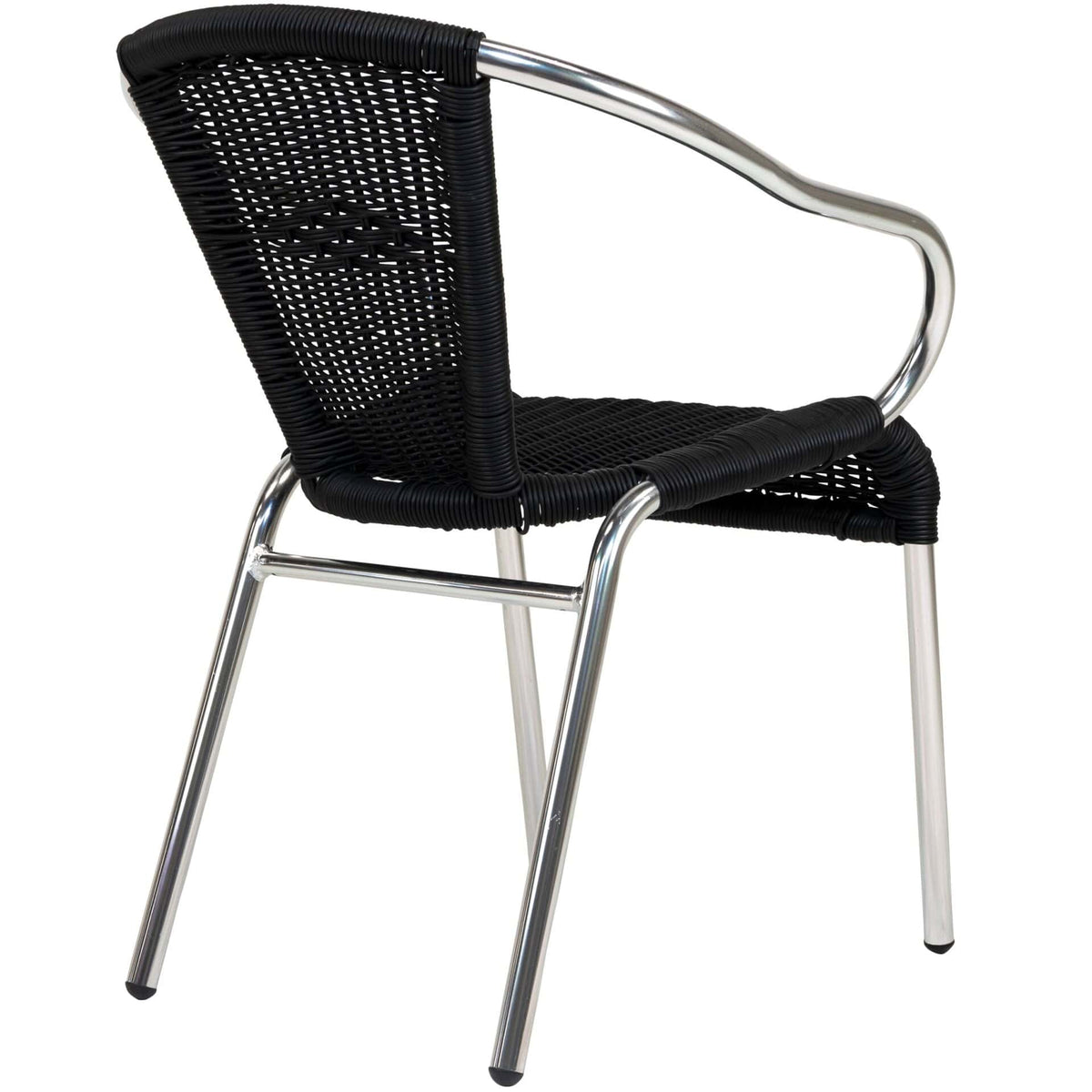 Kannet Terrasstoel – Zwart/Aluminium