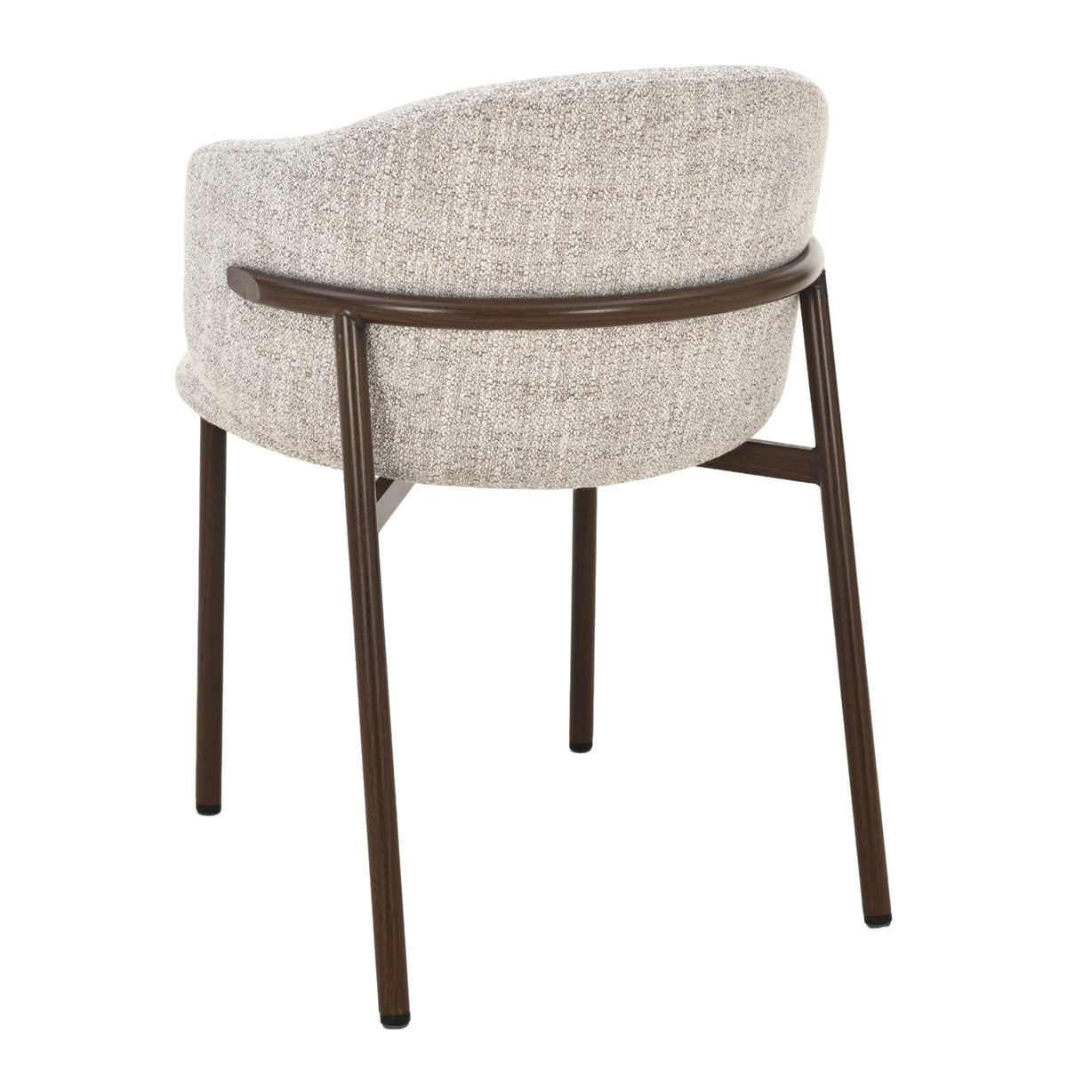 Yuna Stoel - Beige - Walnoot