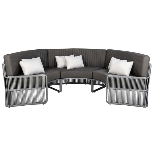 Roma Terrasbank – Rond Small – Zwart