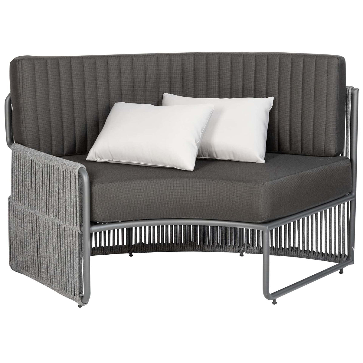 Roma Terrasbank – Rond Small – Zwart