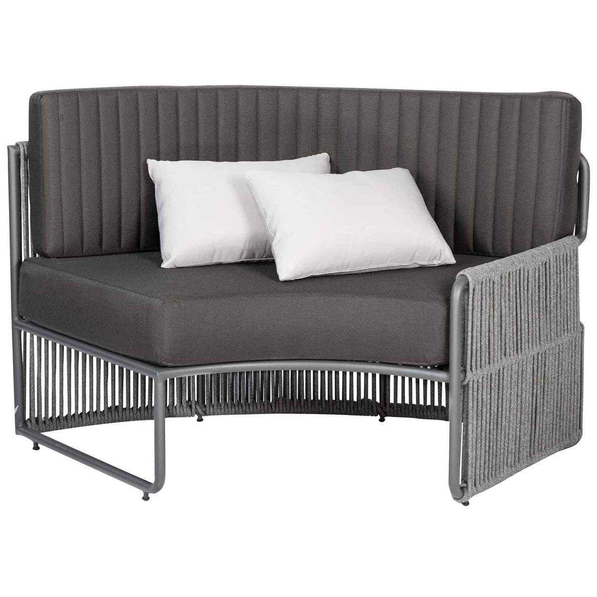 Roma Terrasbank – Rond Small – Zwart
