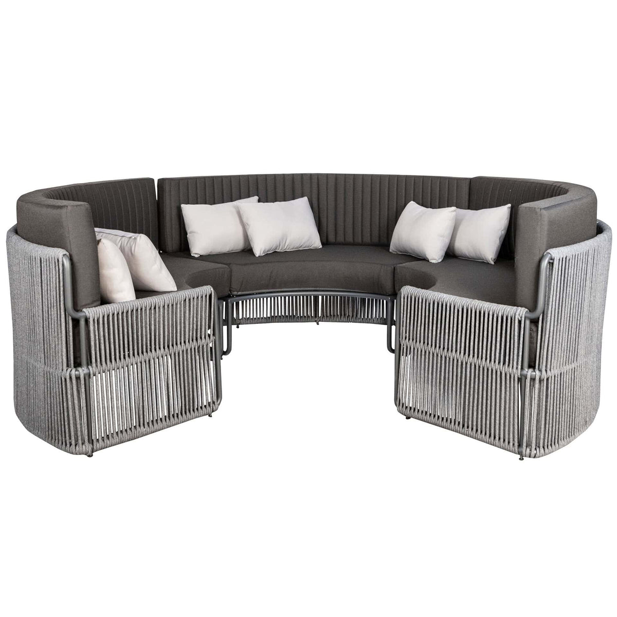 Roma Terrasbank – Rond Large – Zwart
