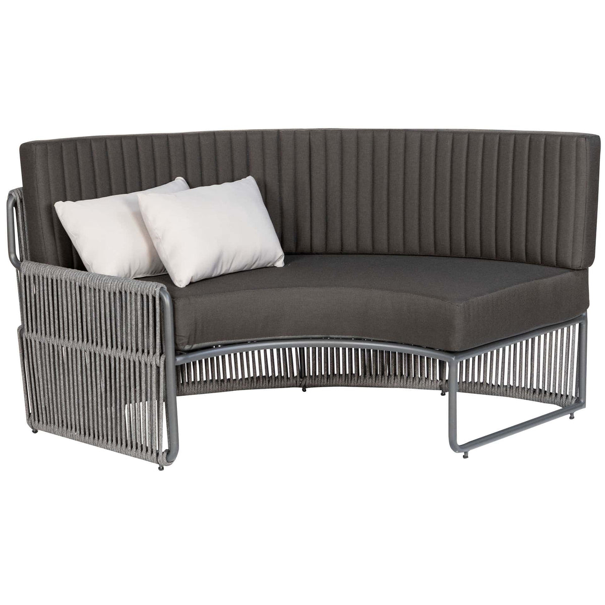 Roma Terrasbank – Rond Large – Zwart