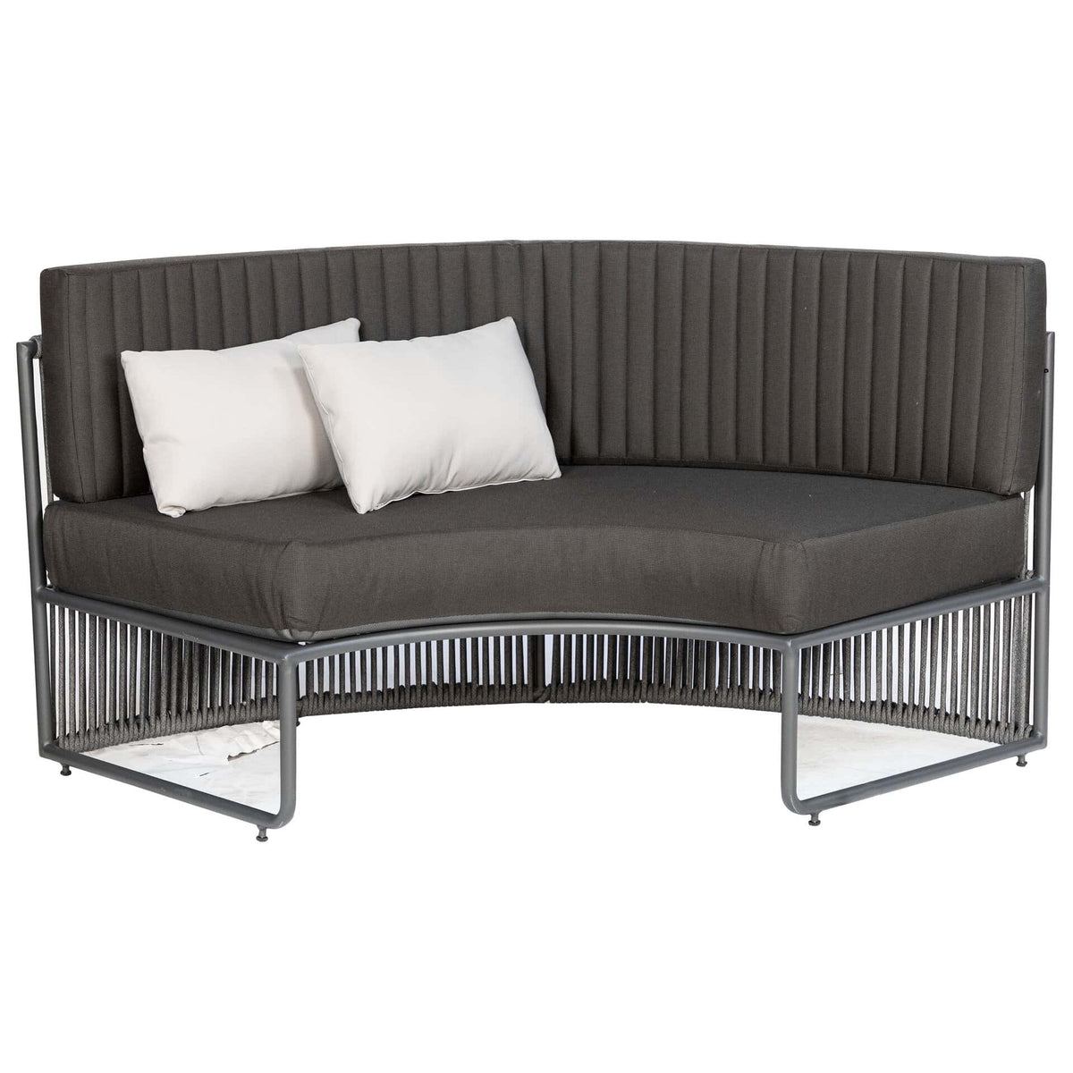 Roma Terrasbank – Rond Large – Zwart