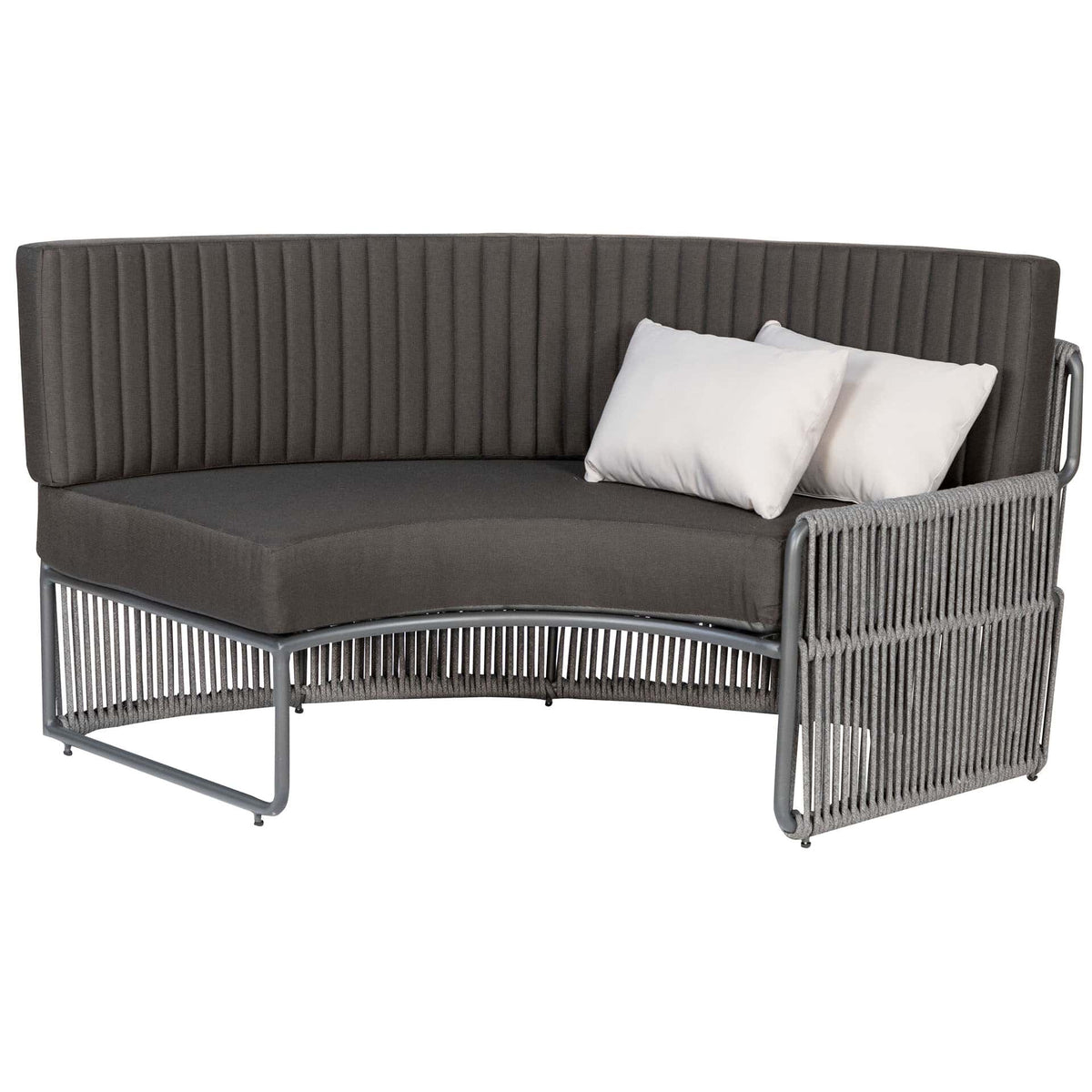 Roma Terrasbank – Rond Large – Zwart