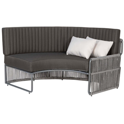 Roma Terrasbank – Rond Large – Zwart