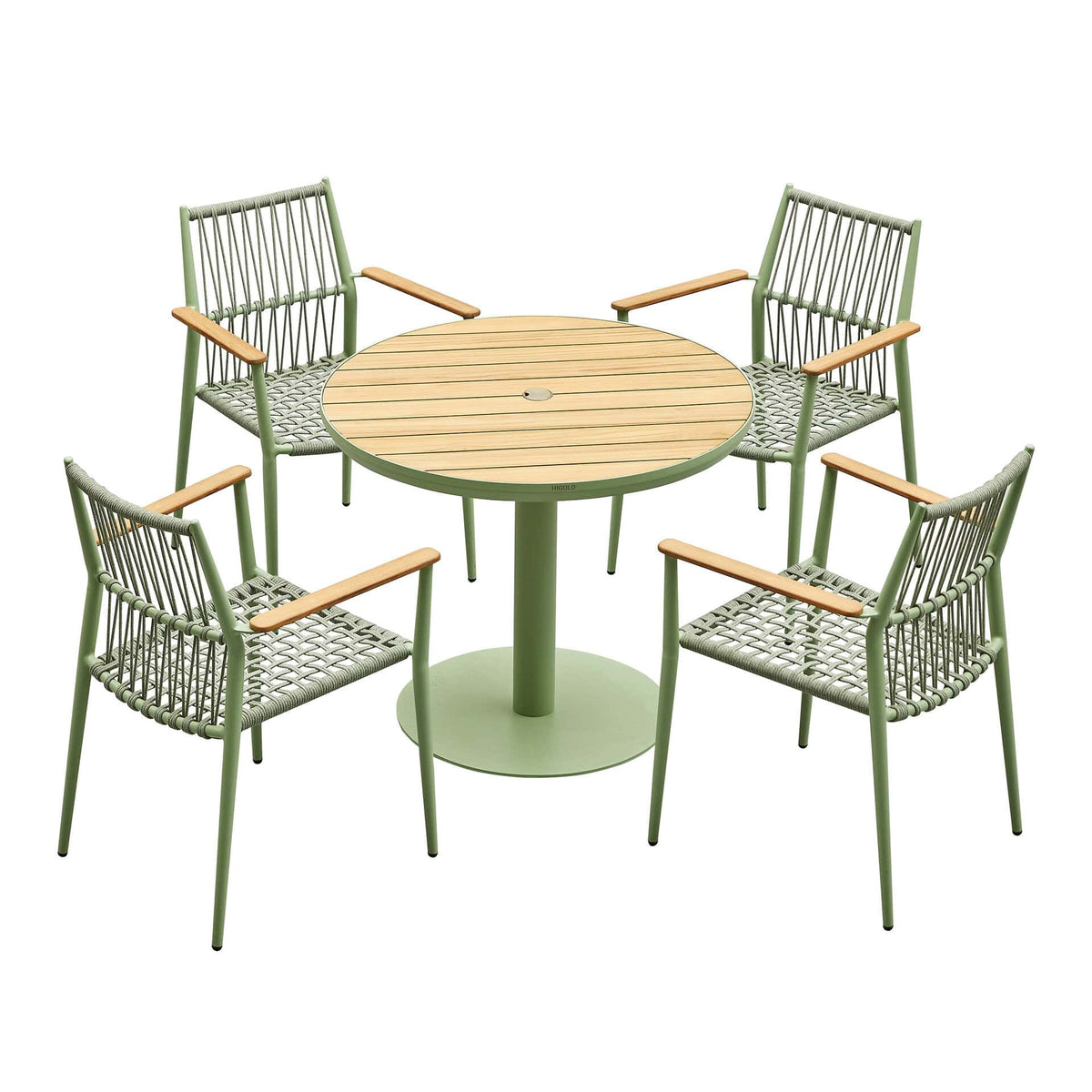 Bali Terrastafel – Ø90cm – Groen