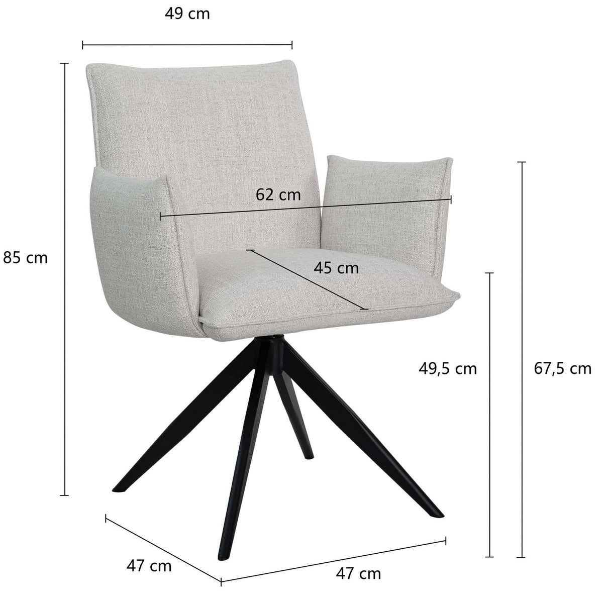 Nella Armstoel – Naturel
