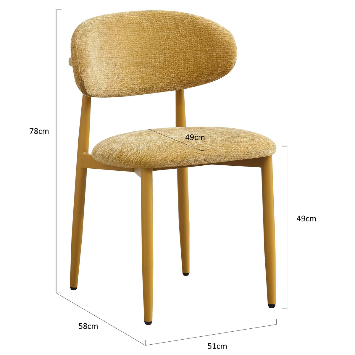 Rosalin Stoel – Okergeel