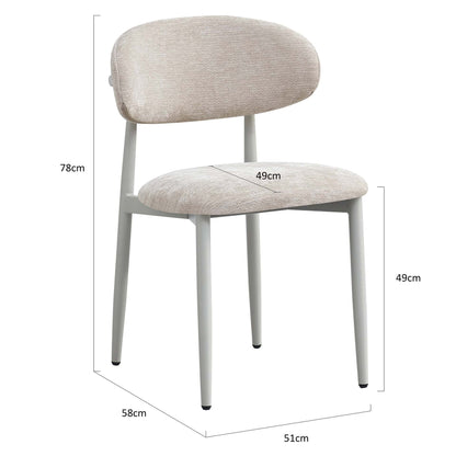 Rosalin Stoel – Beige