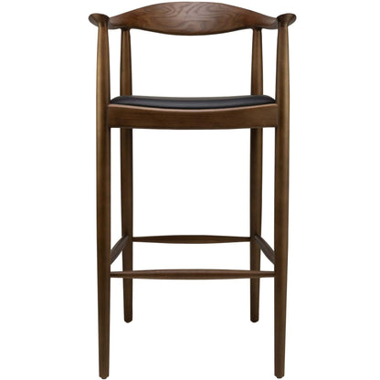 Nordic Barkruk – Essenhout – Zwart PU Leder