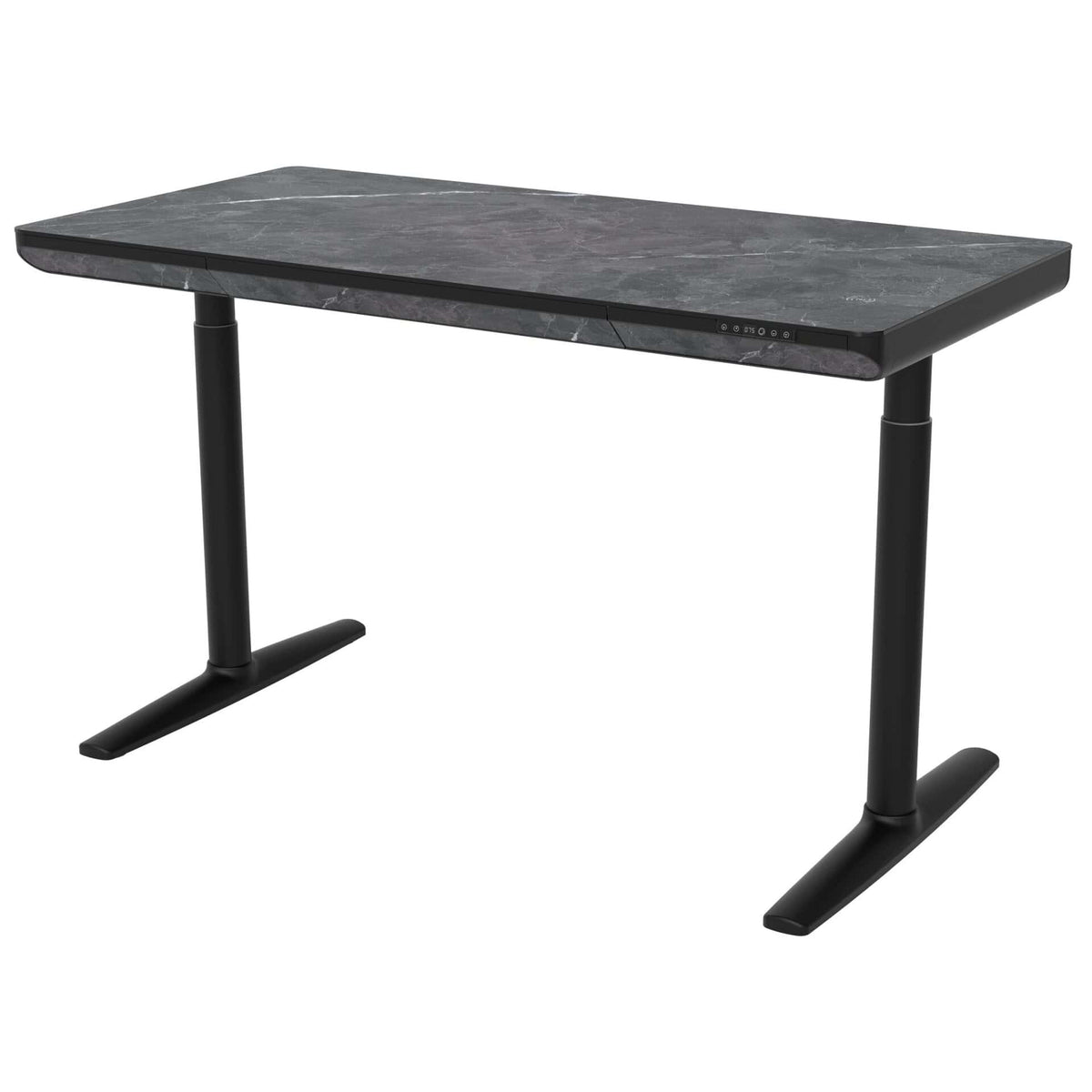 Vero – Verstelbaar Bureau – 140x70cm – Marmer/Zwart