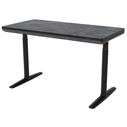 Vero – Verstelbaar Bureau – 140x70cm – Marmer/Zwart