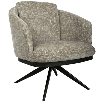 Sierra Lounge Stoel – Draaibaar – Shitake
