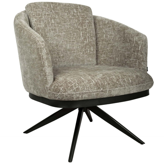 Sierra Lounge Stoel – Draaibaar – Shitake