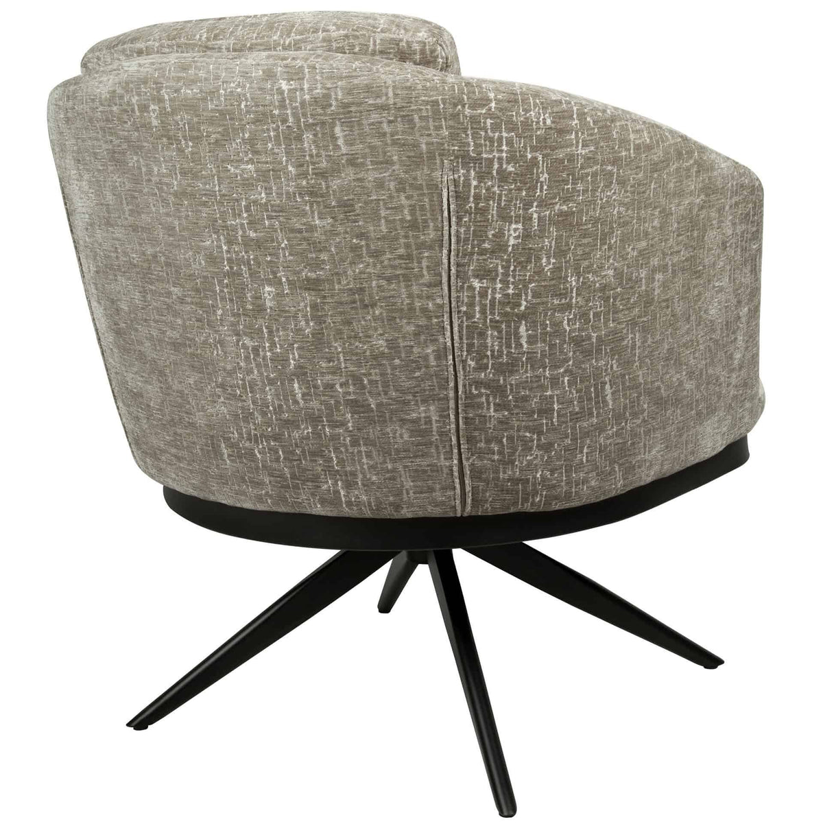 Sierra Lounge Stoel – Draaibaar – Shitake