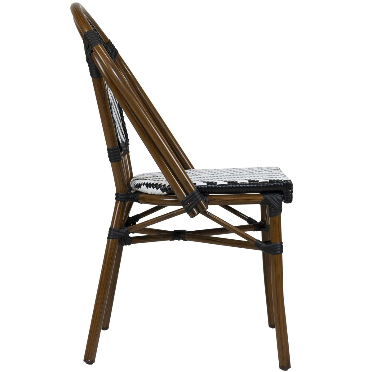 Toby-I Terrasstoel – Bamboo/Zwart-Wit