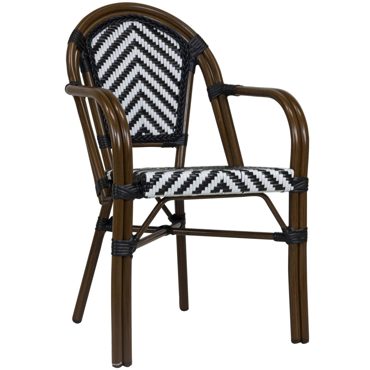 Toby-I Armstoel – Bamboo/Zwart-Wit