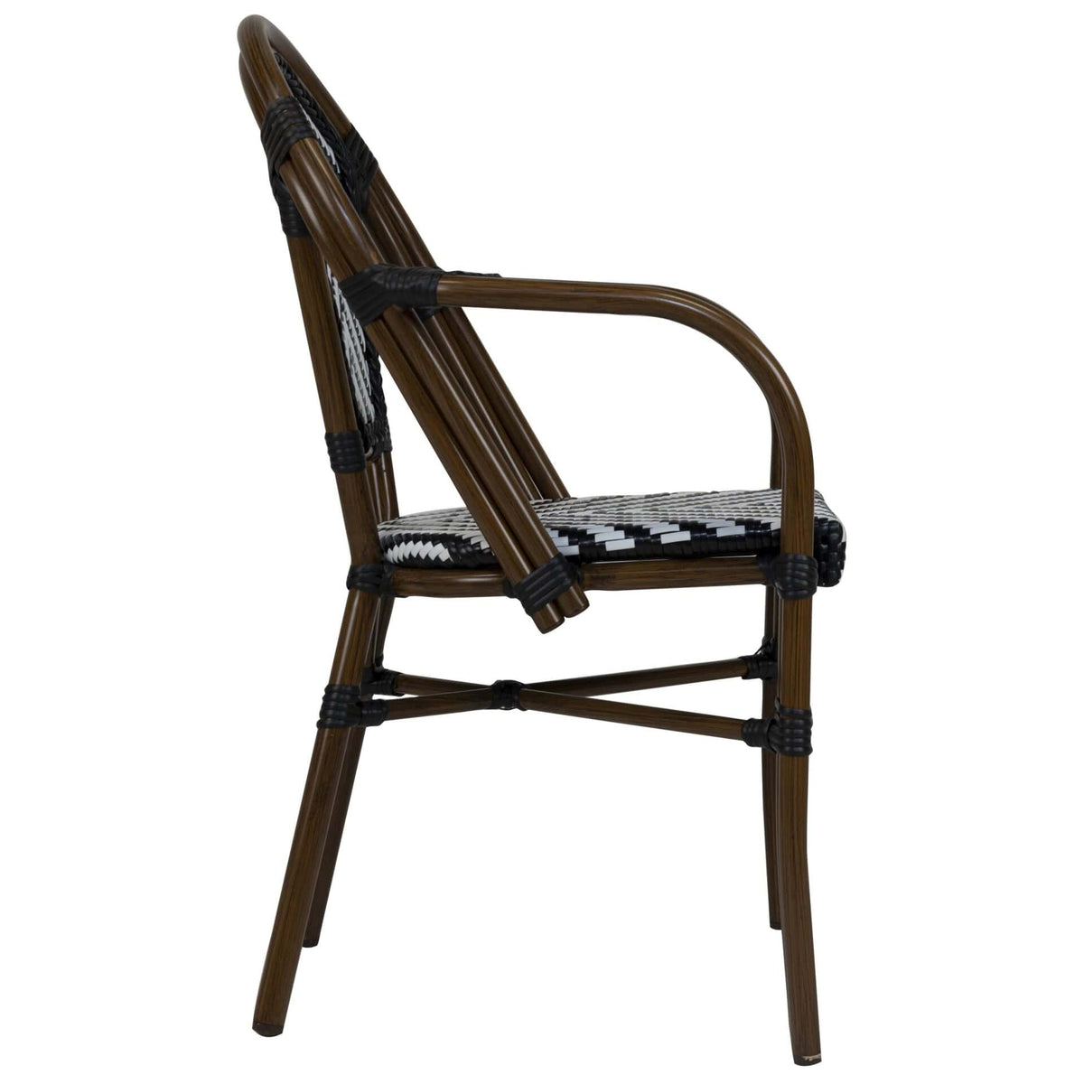 Toby-I Armstoel – Bamboo/Zwart-Wit