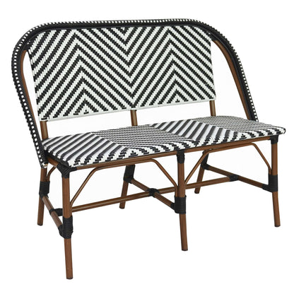 Toby-I Terrasbank – Bamboo/Zwart-Wit