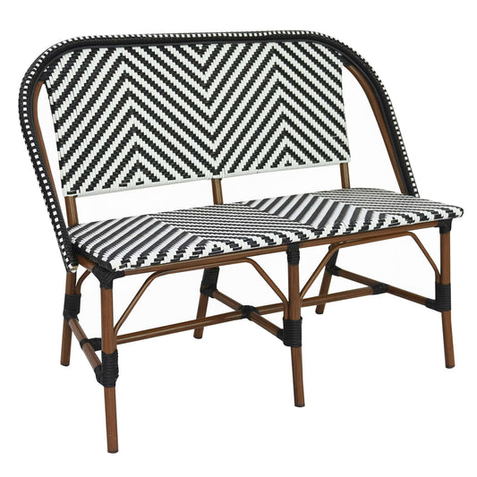 Toby-I Terrasbank – Bamboo/Zwart-Wit