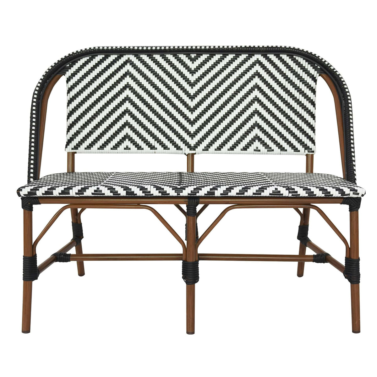Toby-I Terrasbank – Bamboo/Zwart-Wit