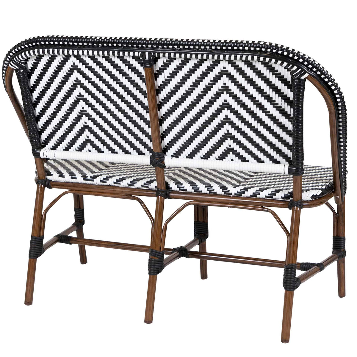 Toby-I Terrasbank – Bamboo/Zwart-Wit