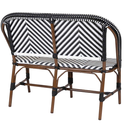 Toby-I Terrasbank – Bamboo/Zwart-Wit