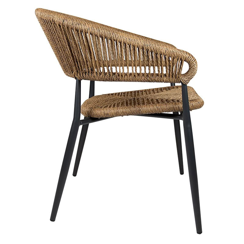 Jacco Terrasstoel – Charcoal/Natural