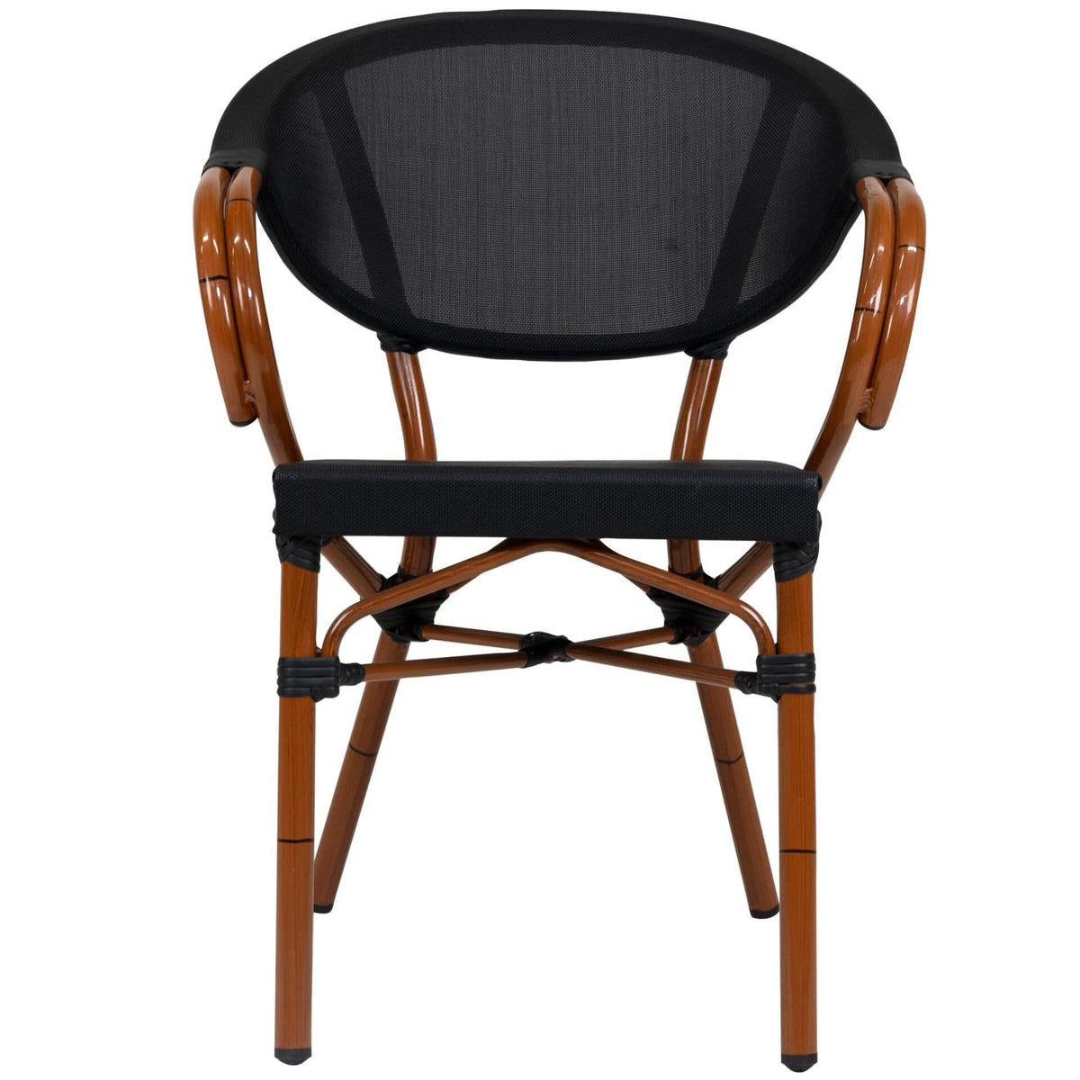 Marino Terrasstoel – Bamboo/Zwart