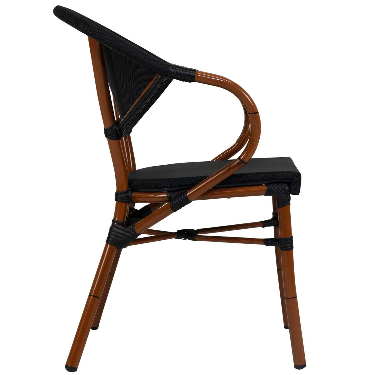 Marino Terrasstoel – Bamboo/Zwart