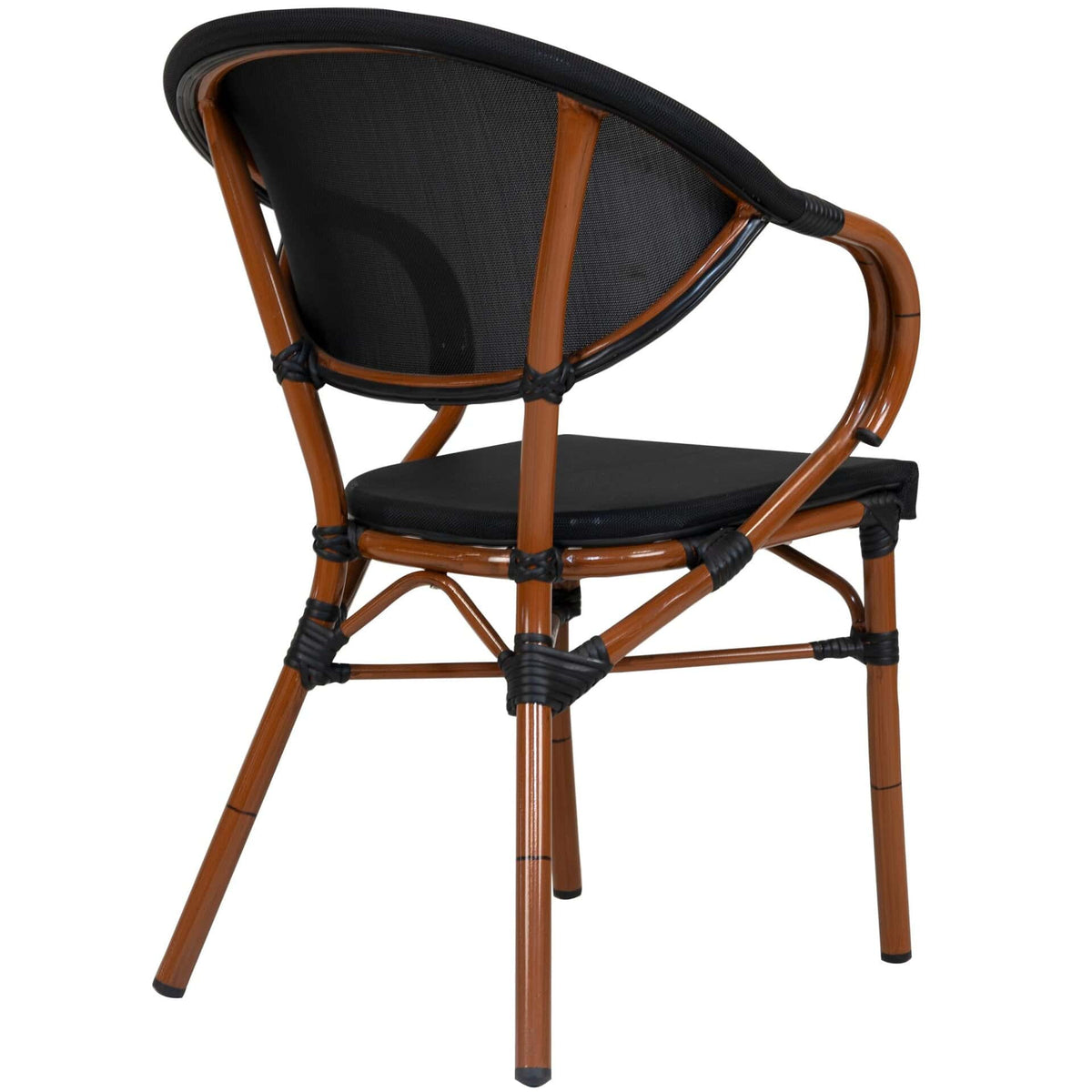 Marino Terrasstoel – Bamboo/Zwart