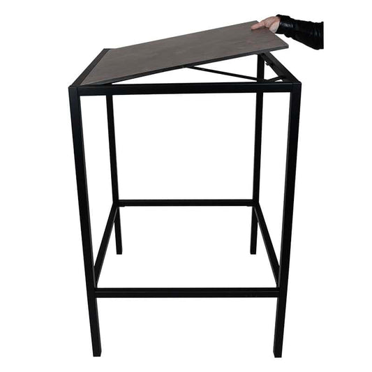 Enfiber Bar Tafelframe – 70x70cm – Zwart