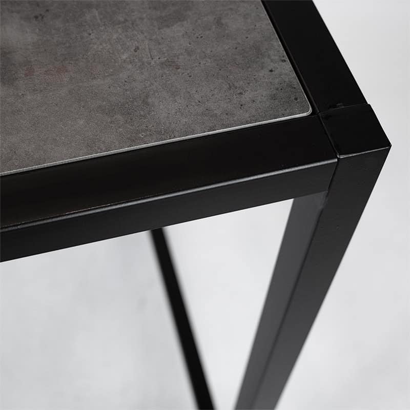 Enfiber Bar Tafelframe – 70x70cm – Zwart