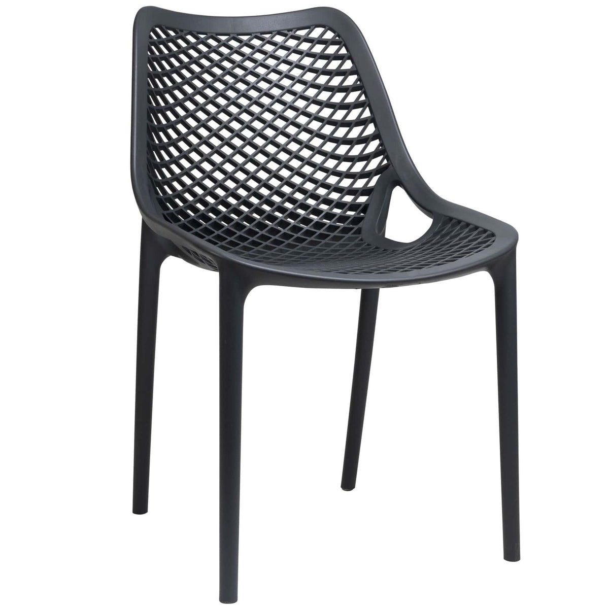 Air Terrasstoel – PVC Donkergrijs