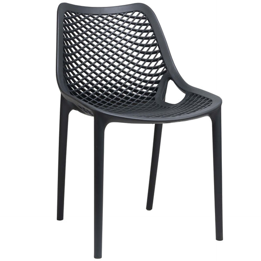 Air Terrasstoel – PVC Donkergrijs