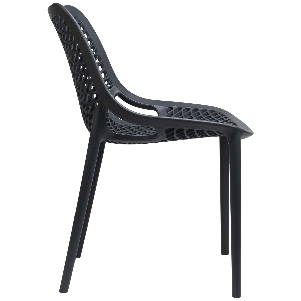 Air Terrasstoel – PVC Donkergrijs