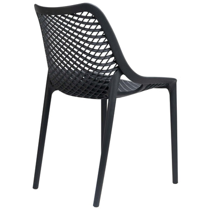 Air Terrasstoel – PVC Donkergrijs