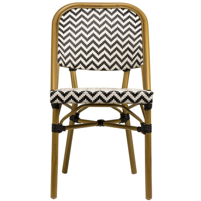 Marceille Terrasstoel – Zwart/Wit