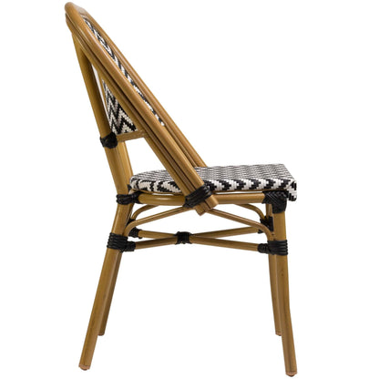 Marceille Terrasstoel – Zwart/Wit