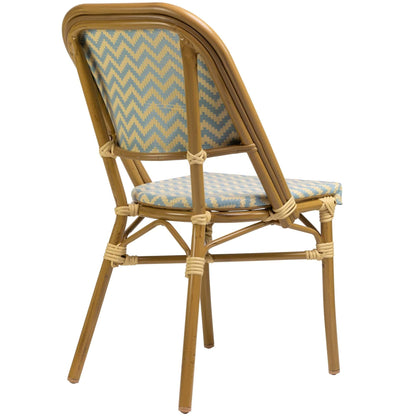 Marceille Terrasstoel – Blauw/Beige