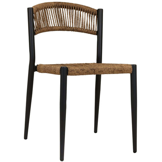 Jonah Stoel Zonder Arm – Charcoal/Natural