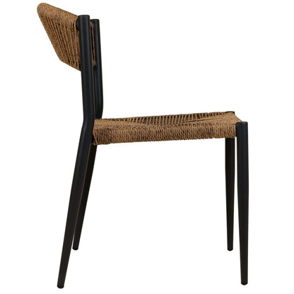 Jonah Stoel Zonder Arm – Charcoal/Natural