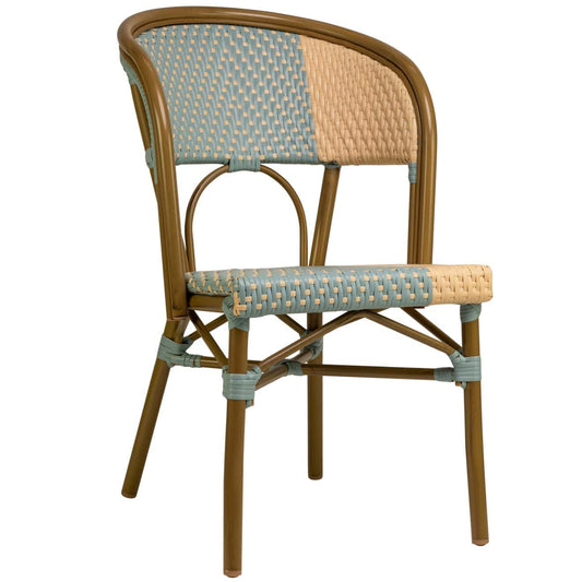 Santa Cruz Terrasstoel – Blauw/Beige