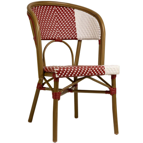 Santa Cruz Terrasstoel – Rood/Wit