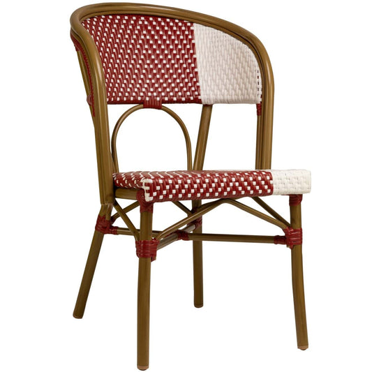 Santa Cruz Terrasstoel – Rood/Wit