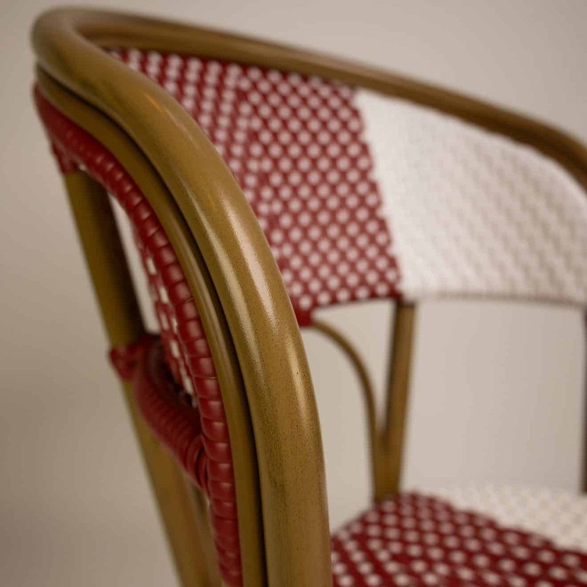 Santa Cruz Terrasstoel – Rood/Wit