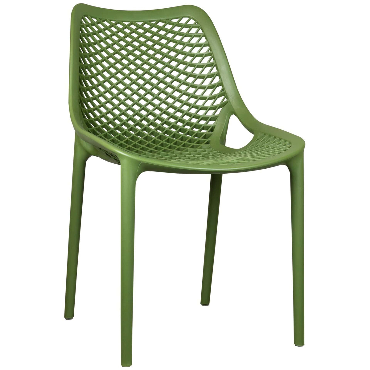 Air Terrasstoel – PVC Olijf Groen