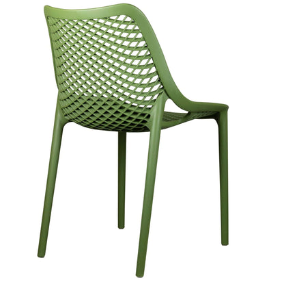 Air Terrasstoel – PVC Olijf Groen